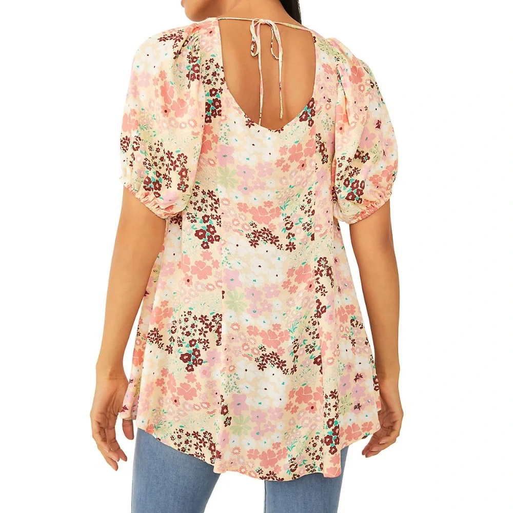 NWT Free People Callie Printed Tunic - Picture 3 of 14